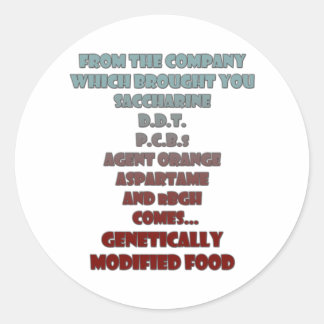 GM Food Runt Klistermärke