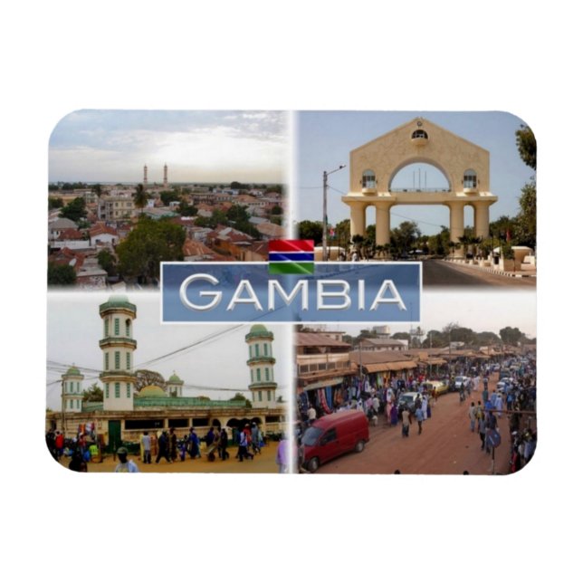 GM Gambia The Arch - Serekunda Market - Magnet (Horisontell)