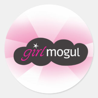 GM Logotyp Sticker Runt Klistermärke