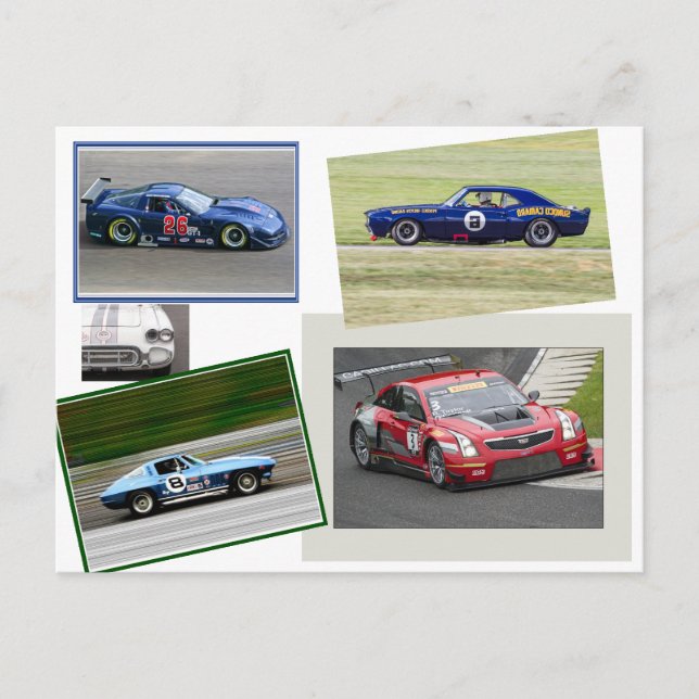 GM Racing Vykort (Framsida)