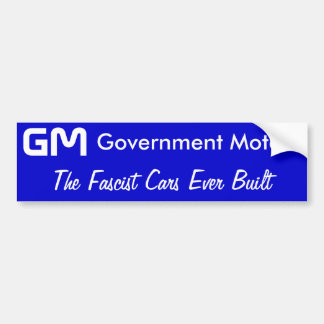 GM regering bilar, Fascistbilarna som byggas Bildekal