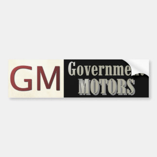 Gm-regeringen bilar roligt politiskt bildekal
