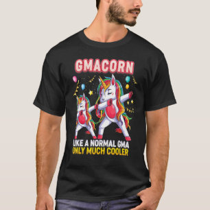 Gma från födelsedagspojken Dabbing Unicorn Girl Mo T Shirt