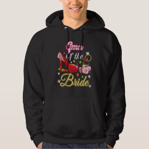 Gma från Lycklig Bröllop Flower Rosa Shoe Morsa Hoodie