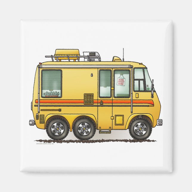 GMC-motorns RV-magnet för hemmet Magnet (Framsidan)