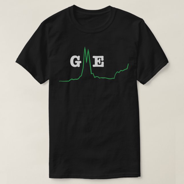 GME-diagrammets Grönt KLICKA Händer till Måne T Shirt (Design framsida)