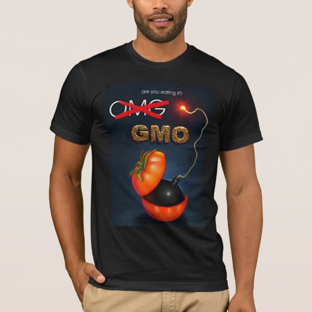 GMO - Äter du den? Tee Shirt (Framsida)