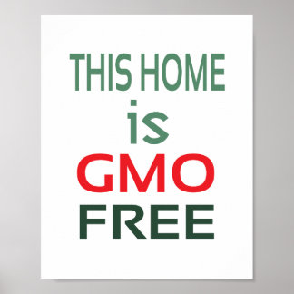 GMO Fritt (standard ramstorlek) Poster