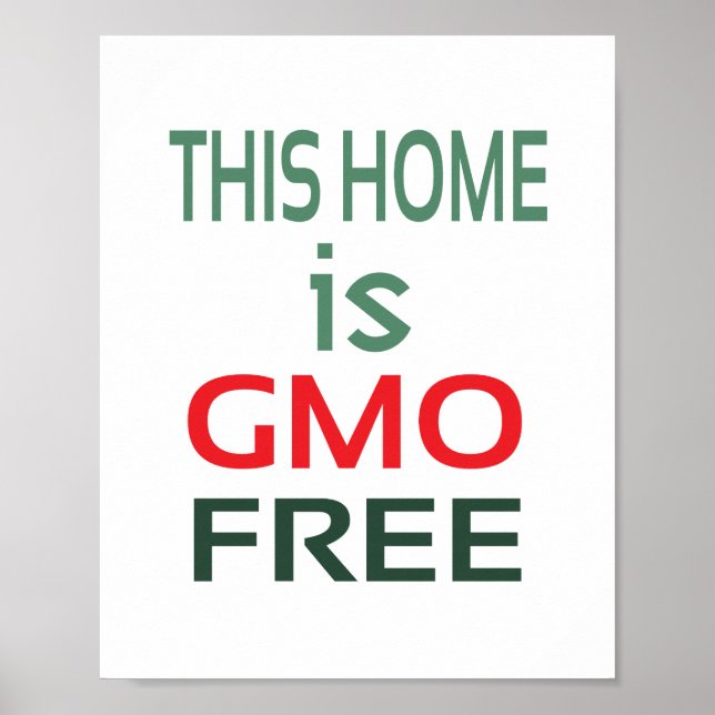 GMO Fritt (standard ramstorlek) Poster (Framsidan)
