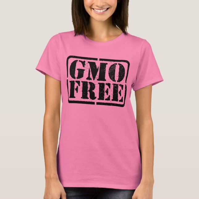 GMO-fritt - svart Tröja (Framsida)