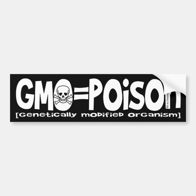 GMO=Gift Bildekal (Framsidan)