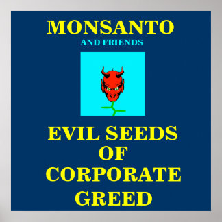 GMO-POSTER/ PROTESTSIGN POSTER