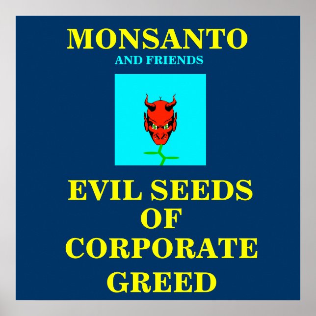 GMO-POSTER/ PROTESTSIGN POSTER (Framsidan)