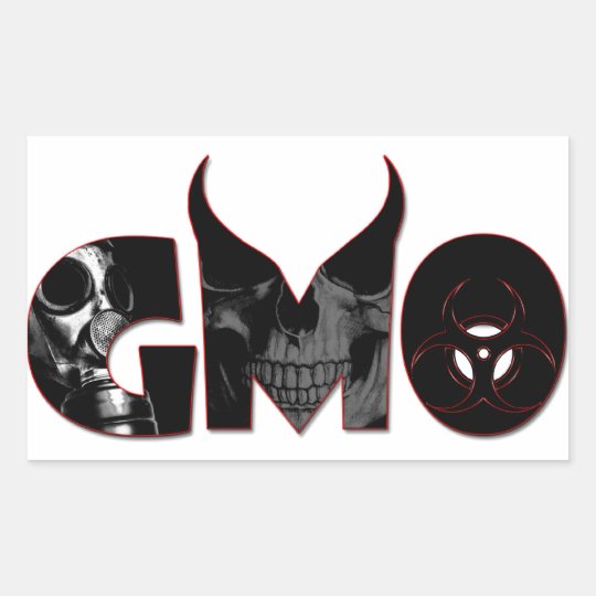 GMO REKTANGULÄRT KLISTERMÄRKE