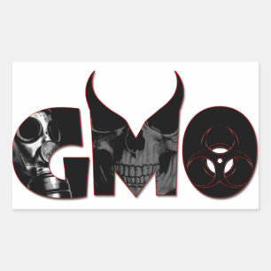 GMO REKTANGULÄRT KLISTERMÄRKE