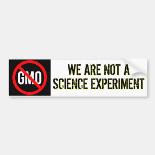GMO - Vi är inte ett vetenskapsexperiment Bildekal