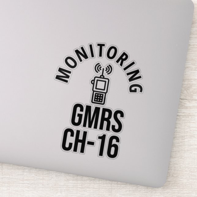 GMRS-kanal 16 Klistermärken (Detalj)