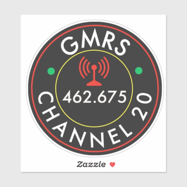 GMRS-kanal 20 Klistermärken (Ark)