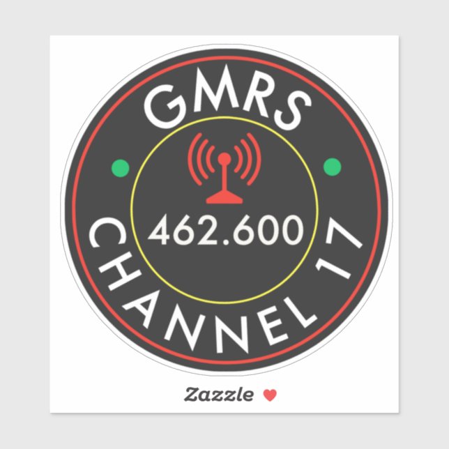 GMRS Radio Channel 17 Klistermärken (Ark)
