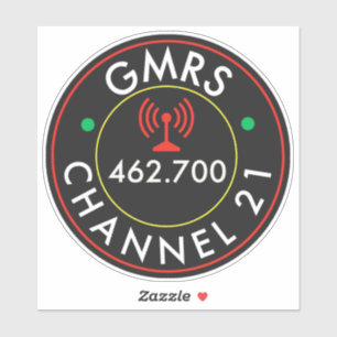GMRS Radio Channel 21 Klistermärken