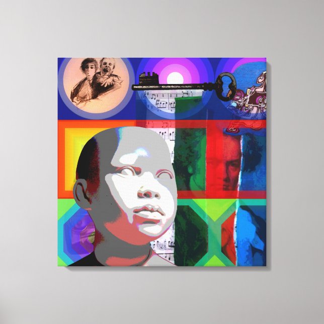 GMT 24 H Project Beethoven Psychedelic Ramar S C Canvastryck (Framsida)