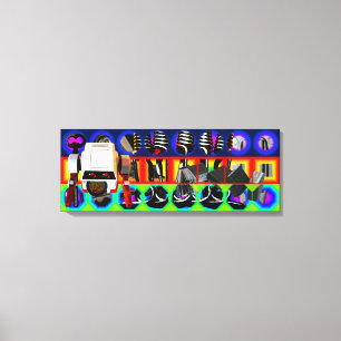 GMT 24 Heures Project Pop Psychedelic Ram Canvas