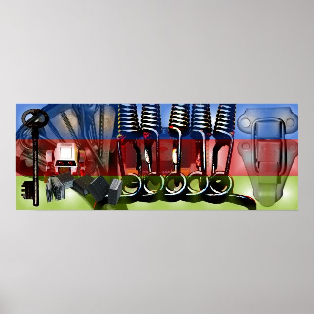 GMT 24 Heures-projektövertoning färg Ram Poster (Framsidan)