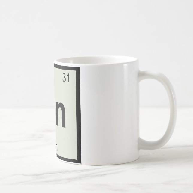 Gn - Gin kemi Periodic Bord Symbol Kaffemugg (Höger)