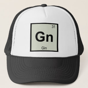 Gn - Gin kemi Periodic Bord Symbol Truckerkeps