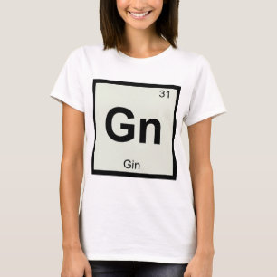 Gn - Gin Kemi Periodiska Systemet Symbol Tee