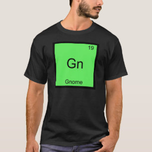 Gn - Gnomkemi Periodiska Systemet Symbol T Shirt