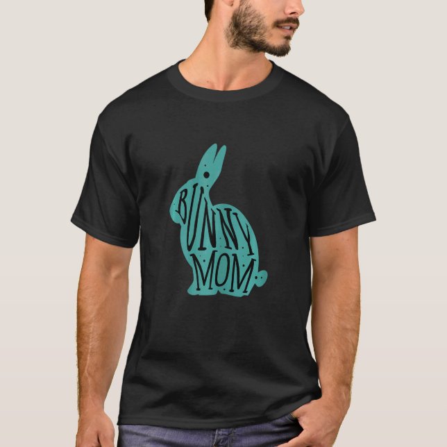Gnagar Mamma Kaniner Kanin T Shirt (Framsida)