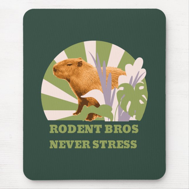 Gnagarbröderna Stressar Aldrig Capybara Musmatta (Framsidan)