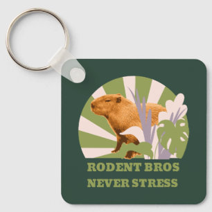 Gnagarbröderna Stressar Aldrig Capybara Nyckelring