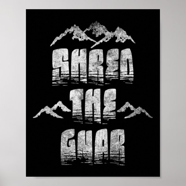 Gnar Extreme Snowboarding Mountain Poster (Framsidan)