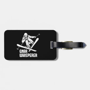 Gnar Whisperer Skiing Bagagebricka