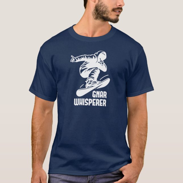 Gnar Whisperer Snowboarding T Shirt (Framsida)