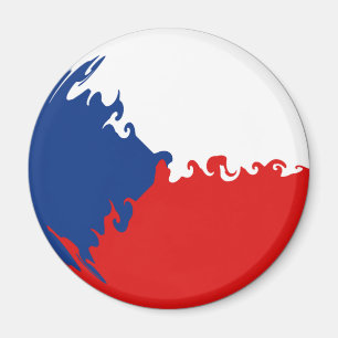 Gnarly flagga för tjeckisk republik magnet