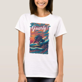 Gnarly! Lejon surfare, Personlig T Shirt