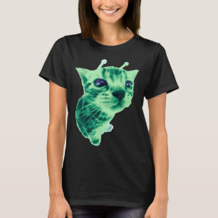 Gnarp Cat Fånig Alien Cat Meme Brainrot Meme Funny T Shirt
