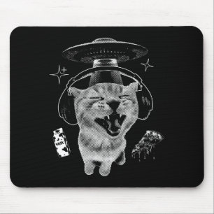 Gnarp Katt Dum Alien Katt Meme Hjärnrutt Roligt Me Musmatta