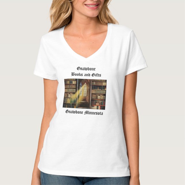 Gnawbone böcker och presenter t shirt (Framsida)
