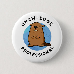Gnawledge Professionell Funny Beaver Pun Knapp