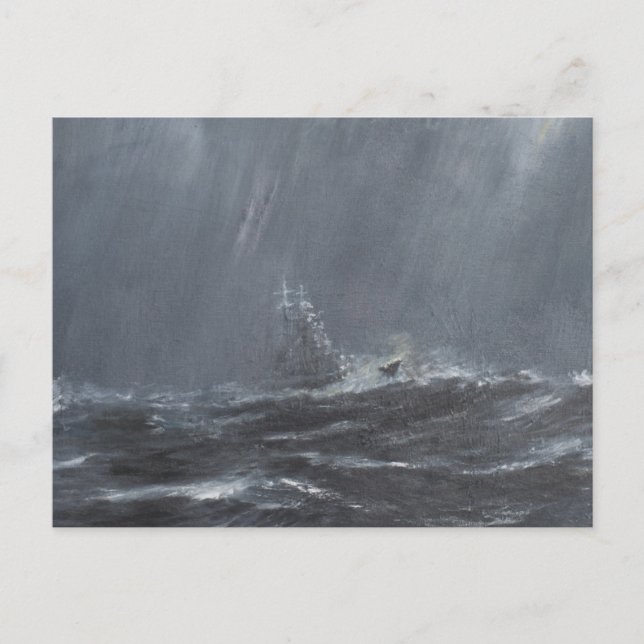 Gneisenau Storm i Nordsjön 1940. 2006 Vykort (Framsida)