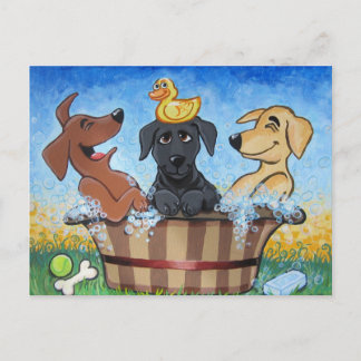 Gnid labb för en dubdub 3 i en badavykort vykort