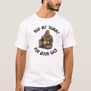 Gnid min Tummy för lycka till Tee Shirt