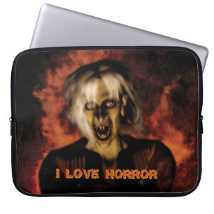 Gnisig häxa med pumpa. Halloween Laptop Fodral