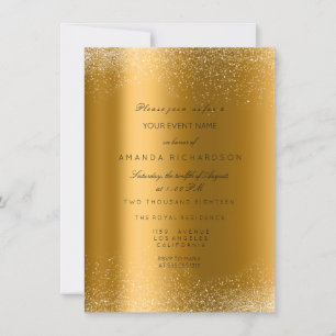 Gnist Metallisk Guld Glitter Sand Formell Elegant Inbjudningar