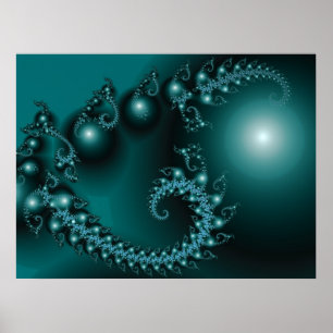 Gnistra 3 Abstrakt Fractal Fine Art Poster