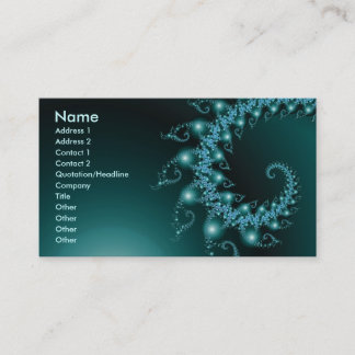 Gnistra 3 Abstrakt Fractal Fine Art Visitkort